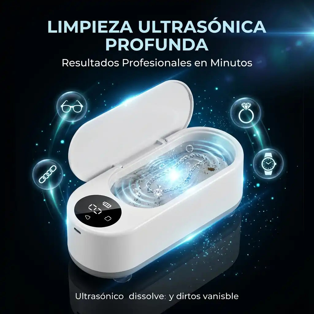 Limpiador ultrasónico portatil